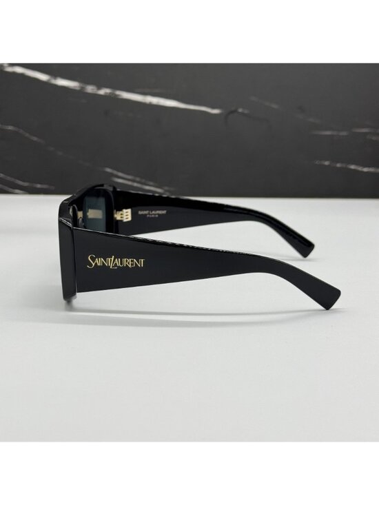 Saint Laurent SL832 001 Black Shield Sunglasses NEW main image 5